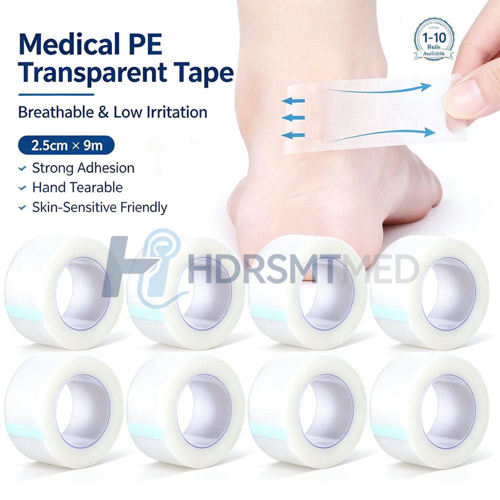 Medical Tape - 1-10 Roll Transparent Medical Tape Adhesive