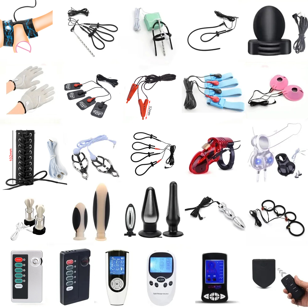 Medical Gloves - Electro E-stim Toy Massage Stimulation Masturbation