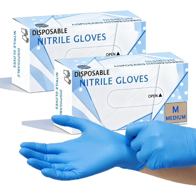 Medical Gloves - 10-100PCS Blue Nitrile Gloves Disposable Home