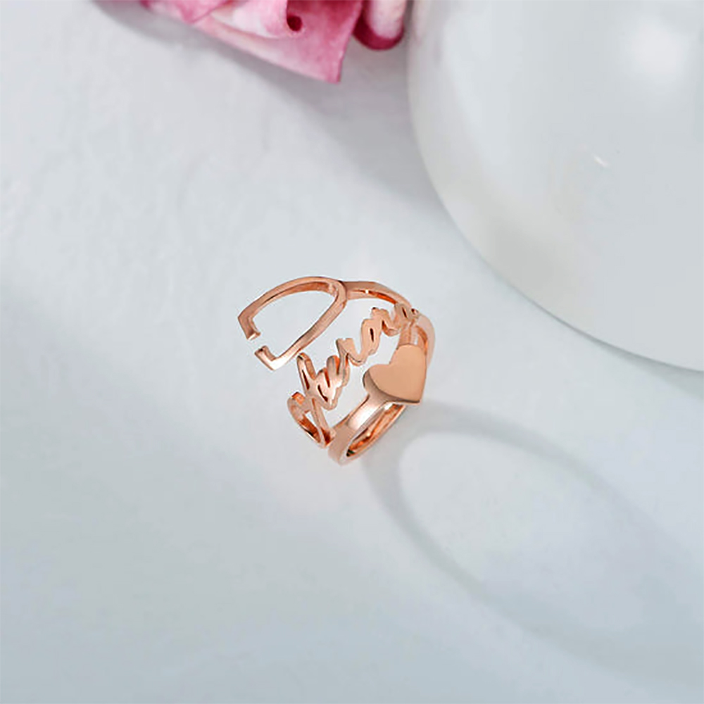 Stethoscope - Custom Stethoscope Ring Women Gold Stainless