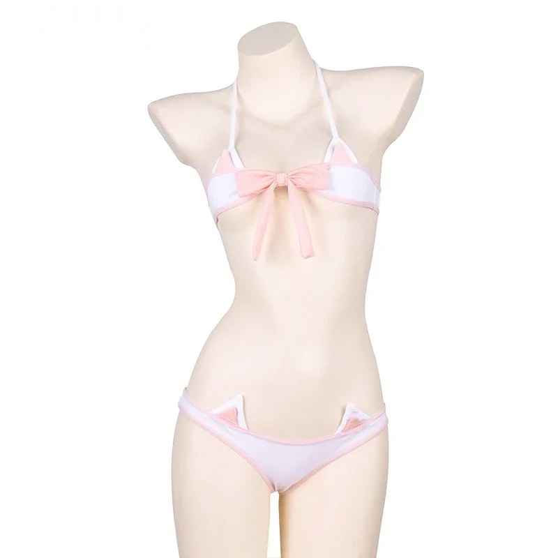 Lolita Anime Pink Bow Mini Bik - đánh giá và giá Bandage
