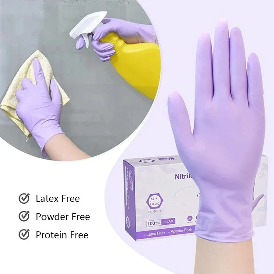 10-100pcs Disposable Purple Ni - đánh giá và giá Medical Gloves