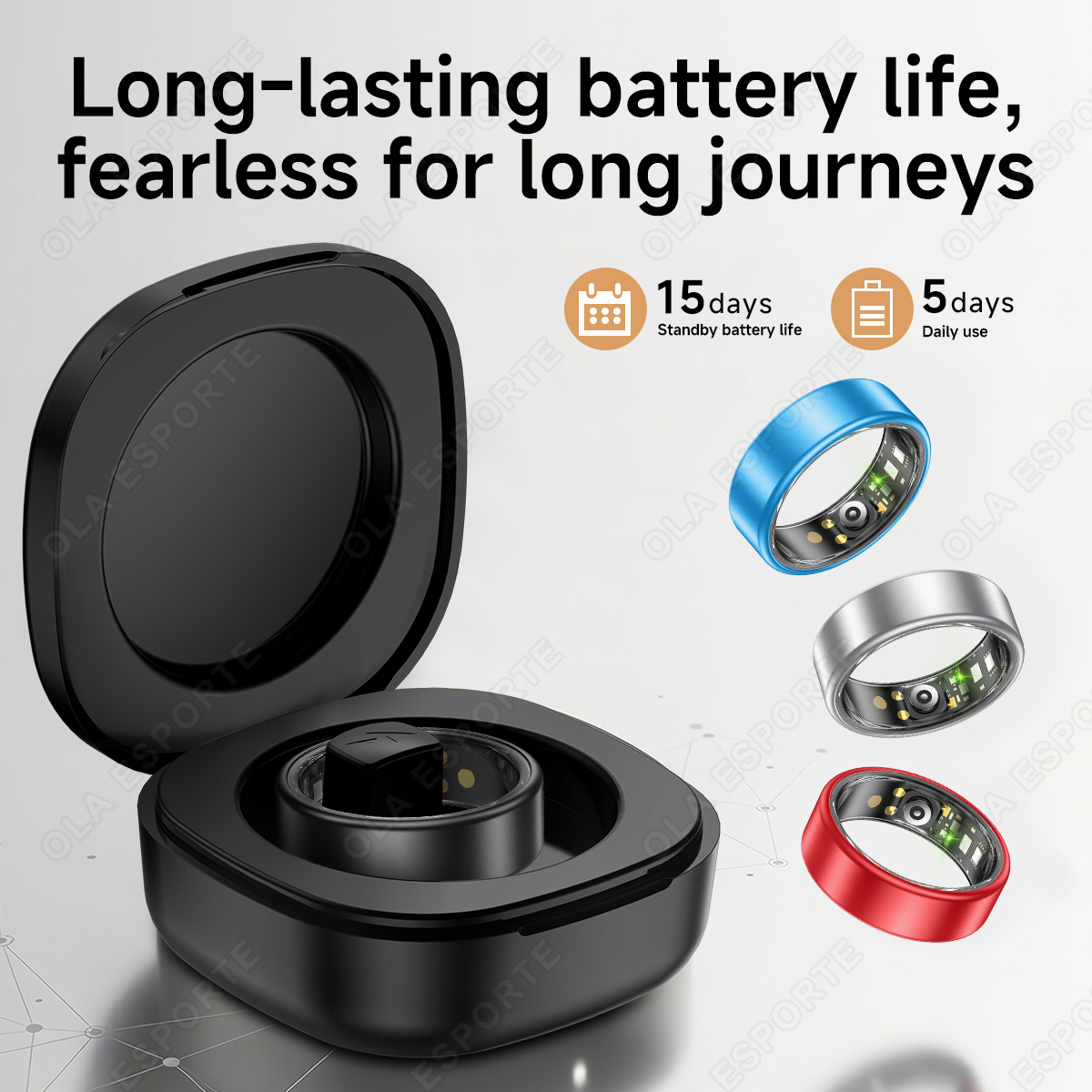 New Smart Ring with Case Heart - đánh giá và giá Blood Pressure Monitor