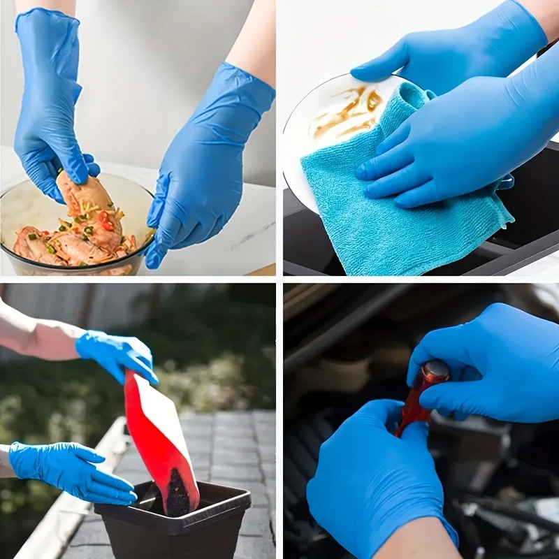 10/30/40/60PCS Disposable Blue - đánh giá và giá Medical Gloves