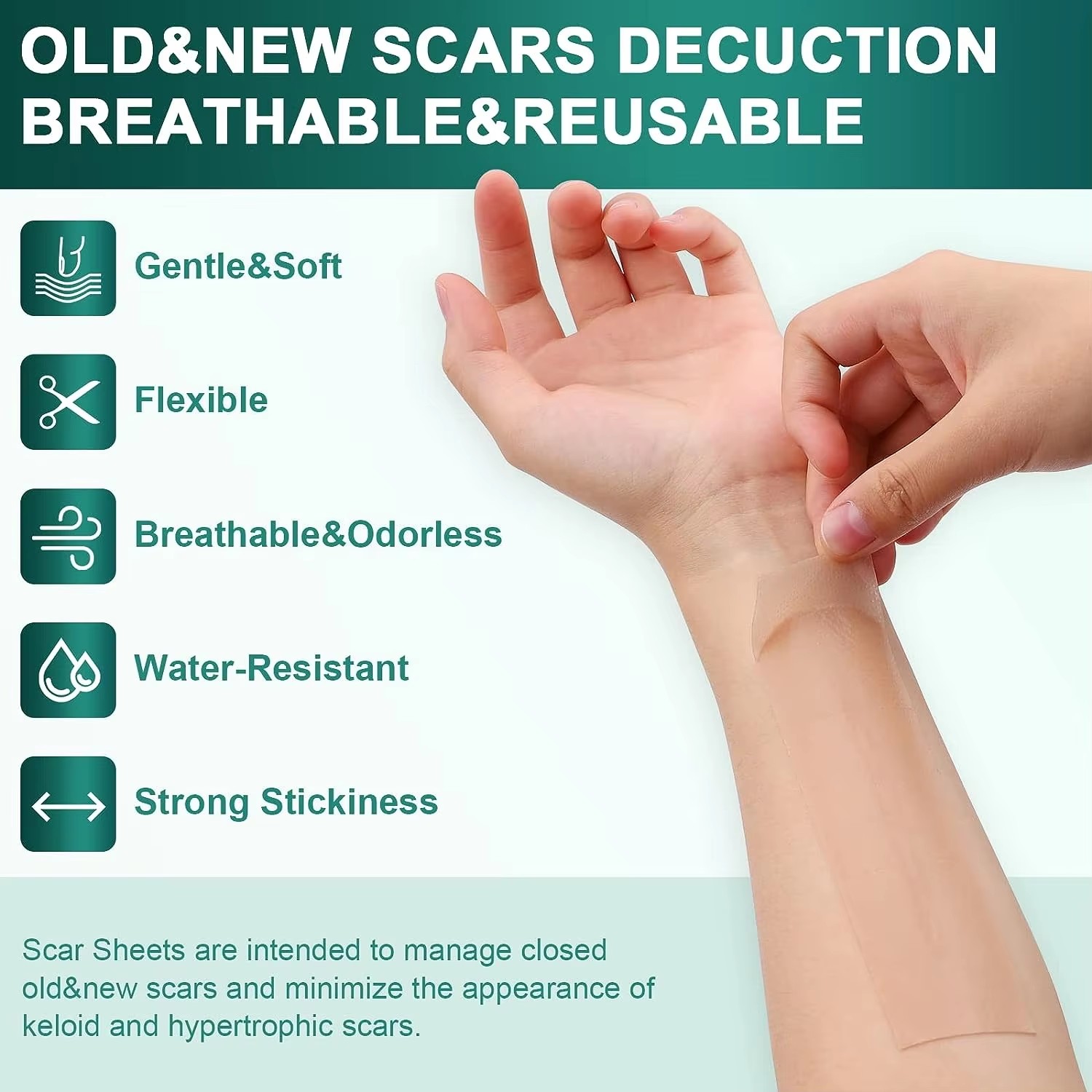 50/100/150cm Silicone Gel Scar - đánh giá và giá Medical Tape