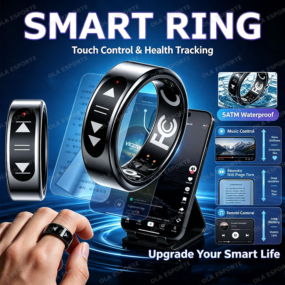 New Touch Control Smart Ring E - đánh giá và giá Blood Pressure Monitor