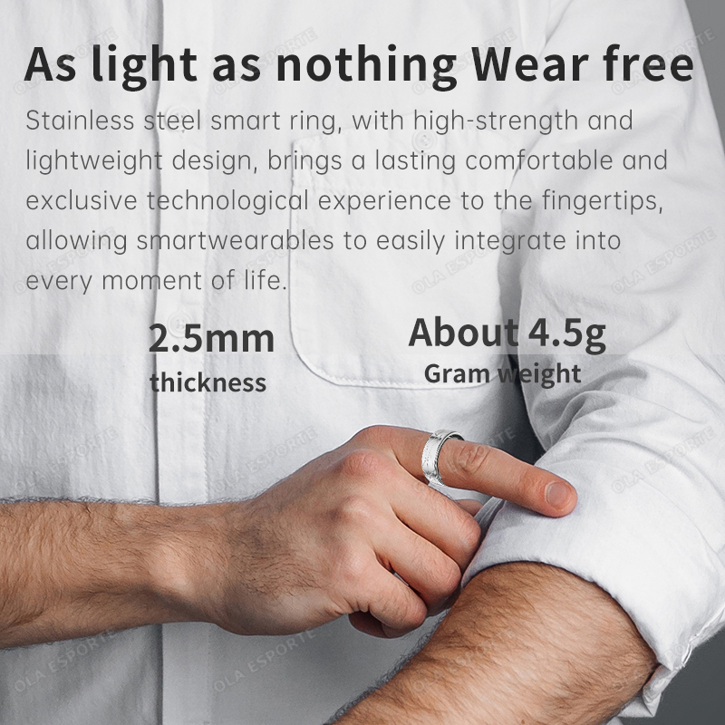 Stainless Steel Smart Ring Wat - đánh giá và giá Blood Pressure Monitor