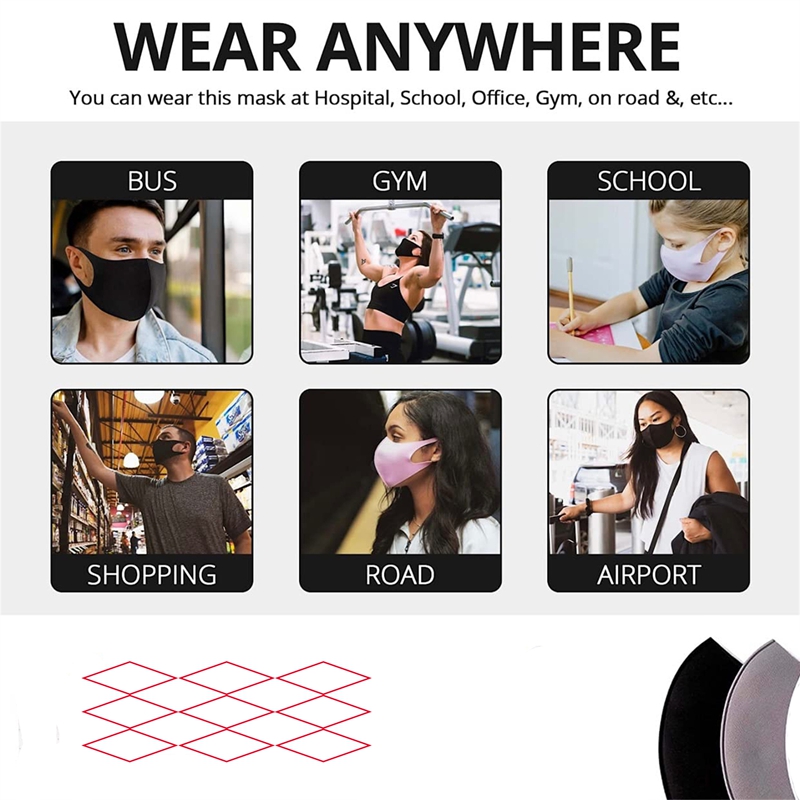 5/10PCS Fashion Solid Earloop  - đánh giá và giá Surgical Mask