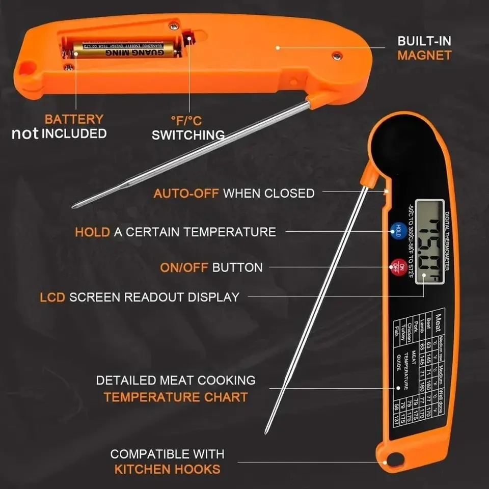 Waterproof Digital Kitchen Foo - đánh giá và giá Thermometer Digital