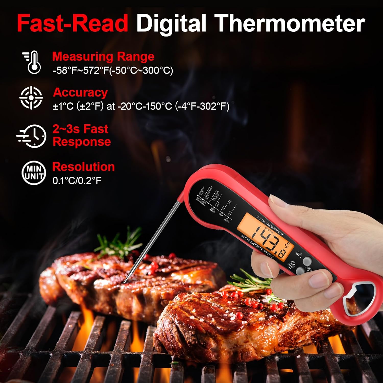 Long Cable Professional Meat T - đánh giá và giá Thermometer Digital