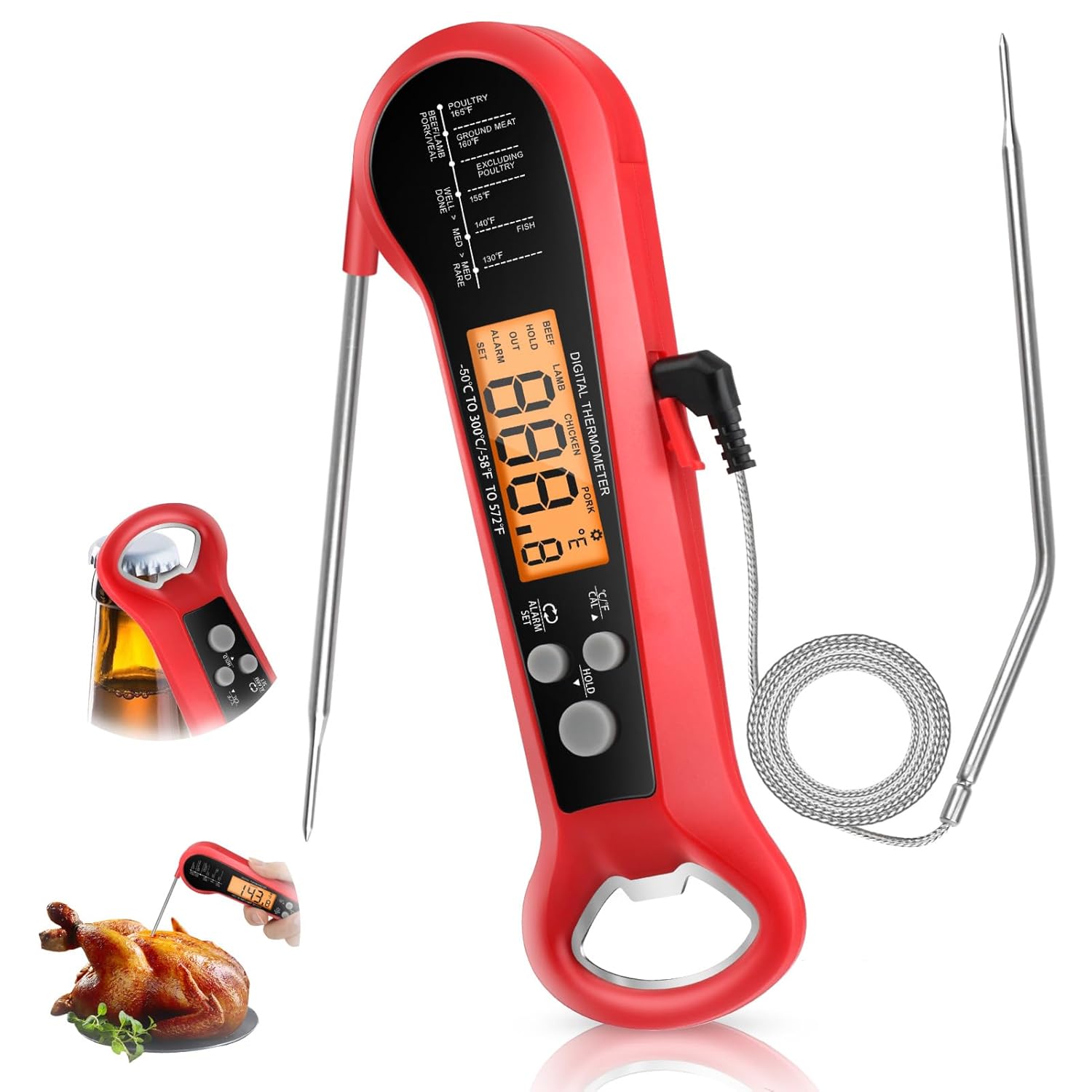 Long Cable Professional Meat T - đánh giá và giá Thermometer Digital