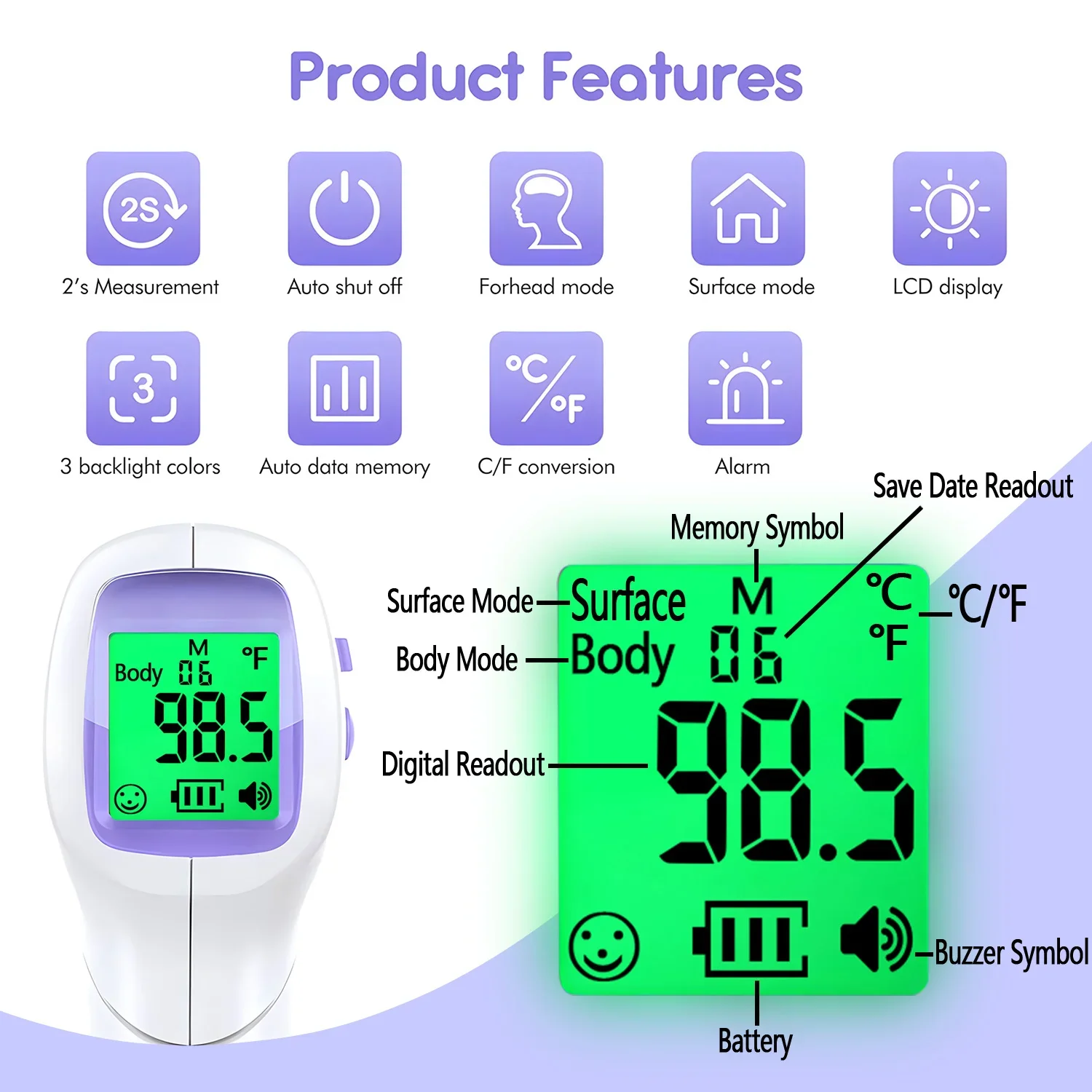 Medical IR Fever Thermometer L - đánh giá và giá Pulse Oximeter